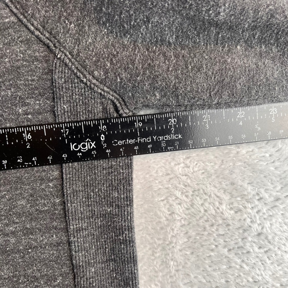 Carhartt Womens Relaxed Fit Logo Sleeve Sweatshirt Charcoal Gray XS 0/2 Raglan - Picture 4 of 7